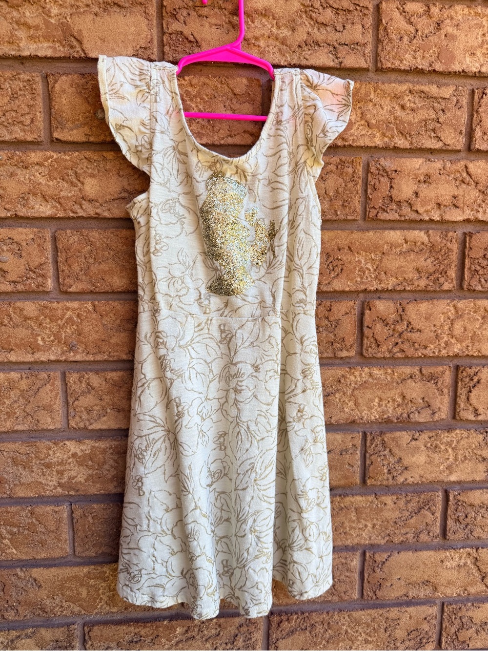 💫4/$25 • Jumping Beans Disney Beauty & The Beast Belle Cap Sleeve Dress